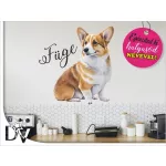 falmatrica kutya lakásdekoráció poppy walesi welsh corgi  dog