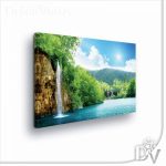 Vászonkép - Tavak és Vízesések (10201CV) / egyrészes