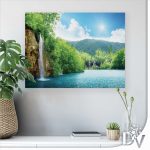 Vászonkép - Tavak és Vízesések (10201CV) / egyrészes
