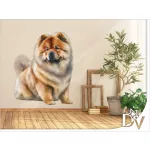 kutyás falmatrica csaucsau chowchow háziállatos