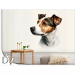 kutyás falmatrica Jack Russel háziállatos