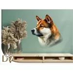 kutyás falmatrica akita shiba inu háziállatos