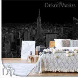 Fotótapéta - Fekete -modern New York látkép