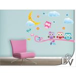 gyerekszoba matrica aranyos színes