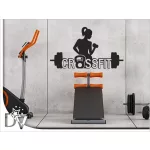 falmatrica fitness dekoráció női alakkal üzletbe