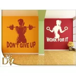 falmatrica üzlethelységbe női alak motiváló fitness dekormatrica