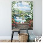 Vászonkép - Tavak és Vízesések (11427CV) / egyrészes