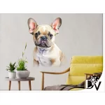 kiskutyás falmatrica francia bulldog háziállatos