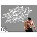 falmatrica motivációs szófelhő edzőterembe