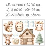 falmatrica gyerekszobába erdei mintás