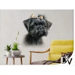 kutyás falmatrica Affenpinscher kölyök házikedvenc