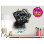 falmatrica kiskutya neves lakásdekoráció Affenpinscher