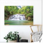 Vászonkép - Tavak és Vízesések (11985CV) / egyrészes