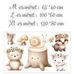 falmatrica gyerekszobába erdei mintás