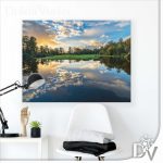 Vászonkép - Tavak és Vízesések (12011CV) / egyrészes
