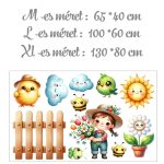 gyerekszoba dekoráció kiskert kismadár dekor matrica falmatrica