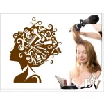 fodrászat faltetoválás hajkoszorú