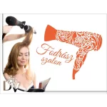 mintás hajszárító fodrászszalonba