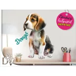 falmatrica kiskutya lakásdekoráció poppy Beagle bigli kölyök