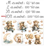 Maci repülővel léggömbbel - Ajándék MEGA XXL méret