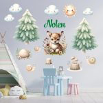 falmatrica öntapadó őzikés matrica