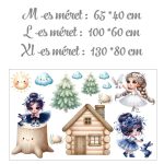 falmatrica gyerekszobába erdei mintás