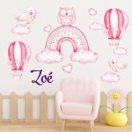 falmatrica babaszobába szivárvány léghajó matrica