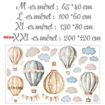 Légballon felhőkkel - Ajándék MEGA XXL méret
