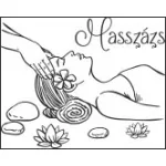 Masszázs felirattal falmatrica - 141