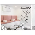 spa akupunktúra láb virágok faldekor kozmetika