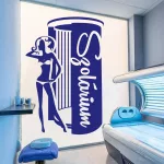 faldekor szöveges szolárium üzletmatrica