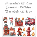 Tűzoltók szolgálatban-  Ajándék MEGA XXL méret