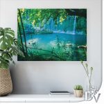 Vászonkép - Tavak és Vízesések (1508CV) / egyrészes