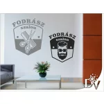 falmatrica borbély hajvágás dekoráció felirattal
