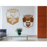 falmatrica barber shop dekorfólia kirakatba