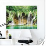 Vászonkép - Tavak és Vízesések (1518CV) / egyrészes