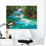 Vászonkép - Tavak és Vízesések (1521CV) / egyrészes