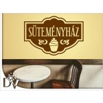 falmatrica cukrászda feliratos üzletdekoráció