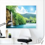 Vászonkép - Tavak és Vízesések (152CV) / egyrészes