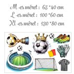 falmatrica gyerekszobába saját névvel foci mintás
