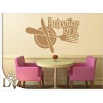 falmatrica étkezőbe szöveges éttermi dekoráció