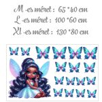 falmatrica gyerekszobába hercegnő  saját névvel öntapadómatrica