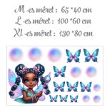 falmatrica gyerekszobába hercegnő  saját névvel öntapadómatrica