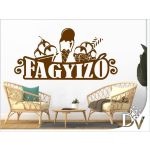 falmatrica fagyizó mintás dekoráció üzletbe