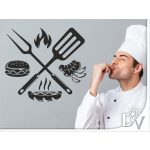 falmatrica grill ételek éttermi faldekoráció