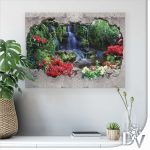 Vászonkép - Tavak és Vízesések (1601CV) / egyrészes