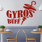 falmatrica éttermi gyros üzletdekoráció matrica