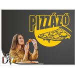 falmatrica pizzázó mintás üzletdekoráció matrica