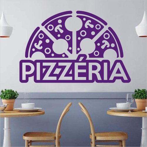 falmatrica pizza feliratos üzletdekor büfébe