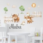 falmatrica öntapadó farm watercolor  névvel